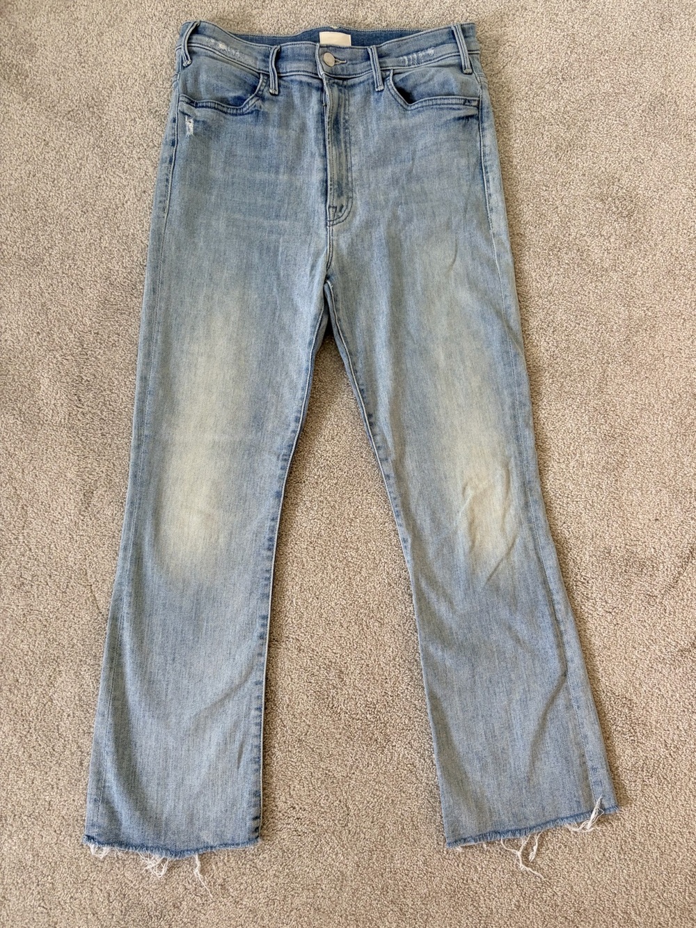 MOTHER Women's Light Blue Bootcut Jeans